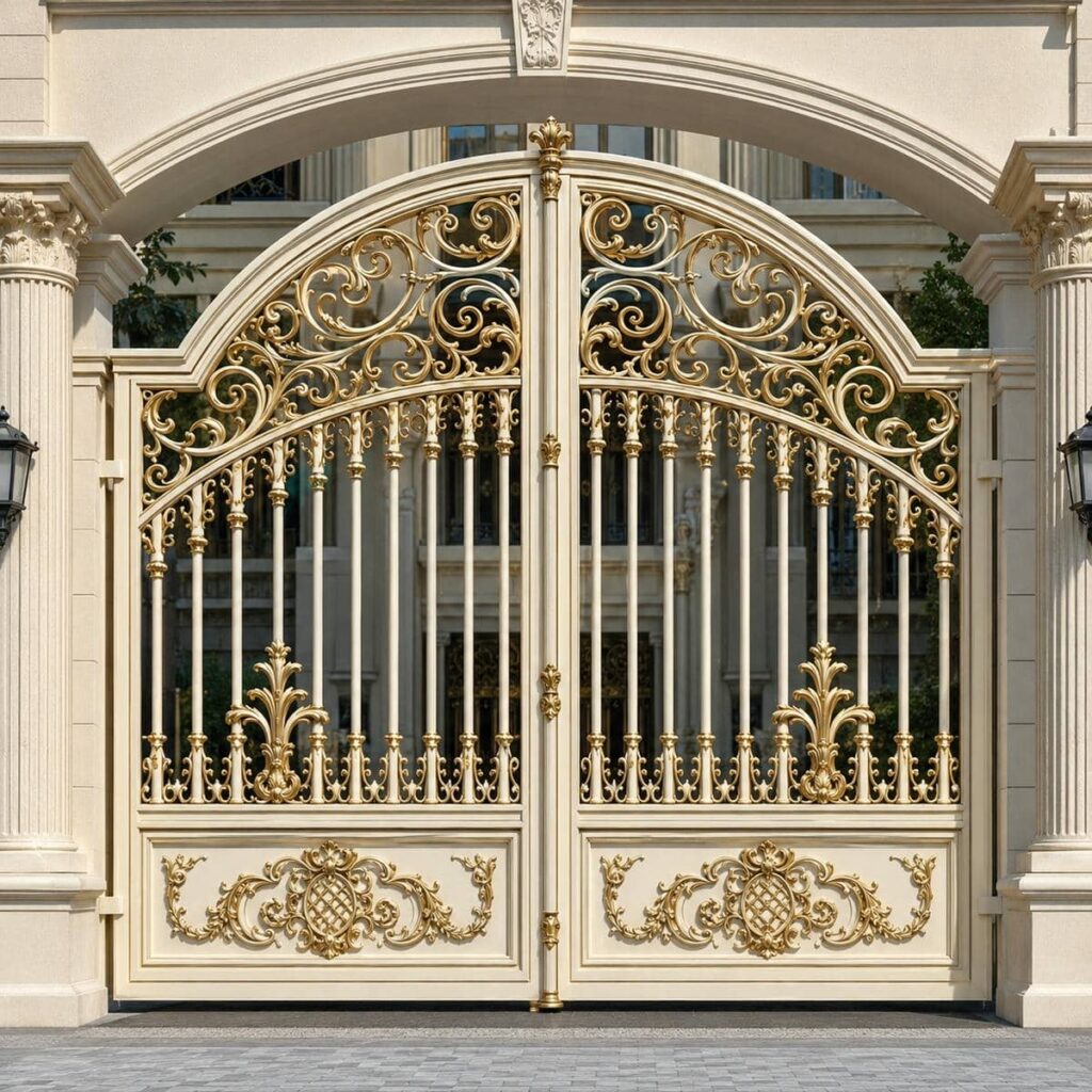 نصب درب پارکینگ ریلی روی ریل زمینی تراز