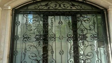 8 طرح حفاظ پنجره طرح دار لیزری