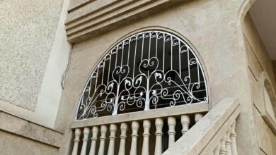 14 طرح نرده پنجره فلزی شاسی دار