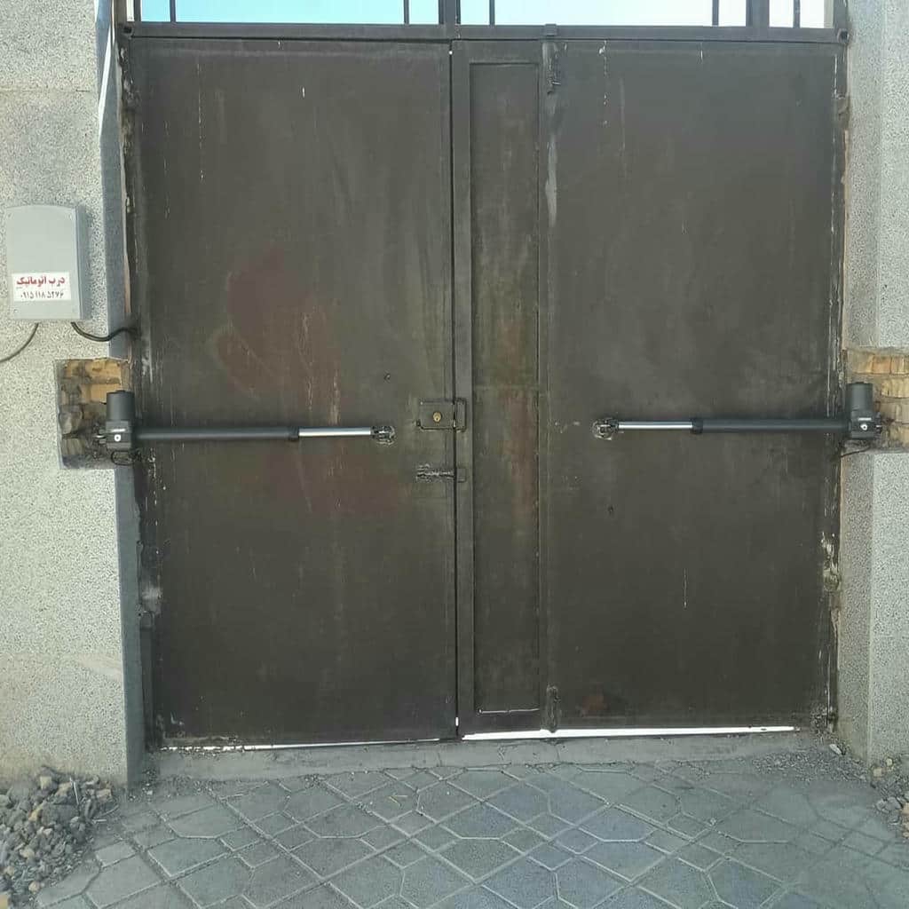 خرید درب برقی ویلایی دو لنگه مدرن