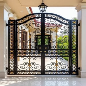 12 نمونه درب پارکینگ شاسی فلزی تقویت شده