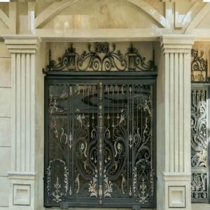 7 نمونه درب ساختمان ساده شاسی فلزی