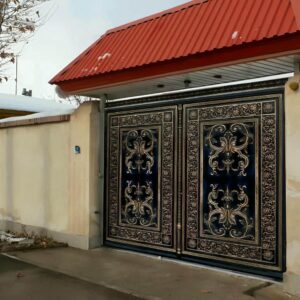 13 طرح درب فلزی باغ دو لنگه