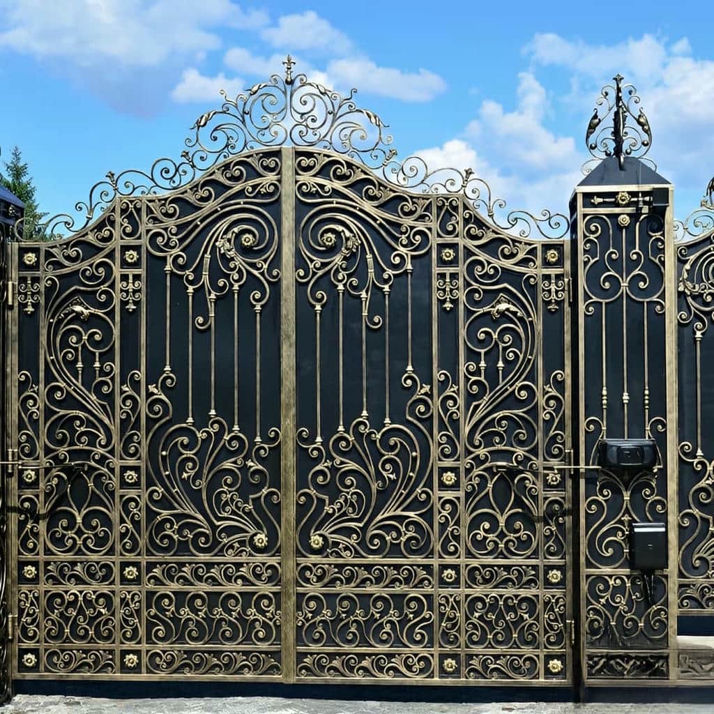 تولید درب حیاط ویلایی قوسی مدرن
