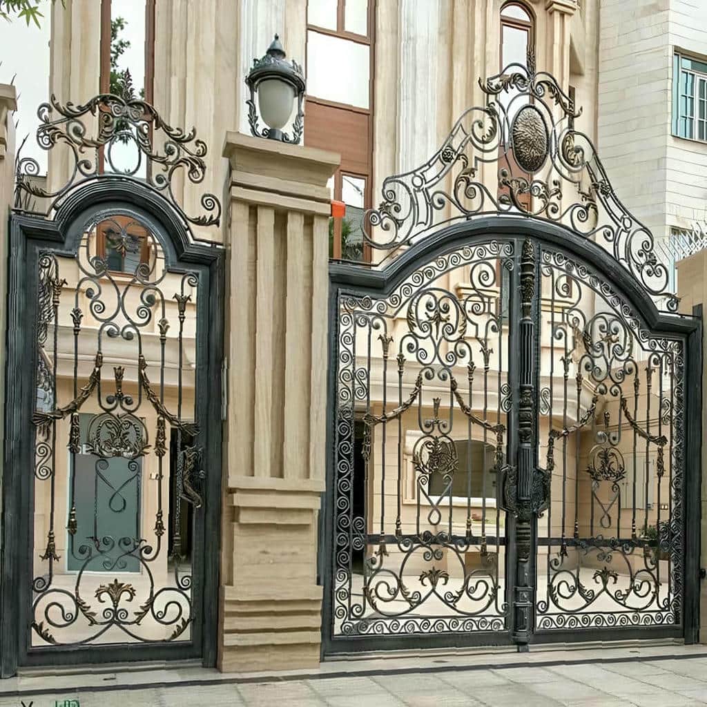 نصب درب پارکینگ فلزی متناسب با نمای ساختمان
