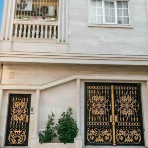 13 نمونه درب ساختمان مدرن نمای سنگ