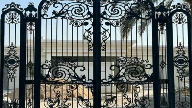 10 مدل درب حیاط کتیبه دار