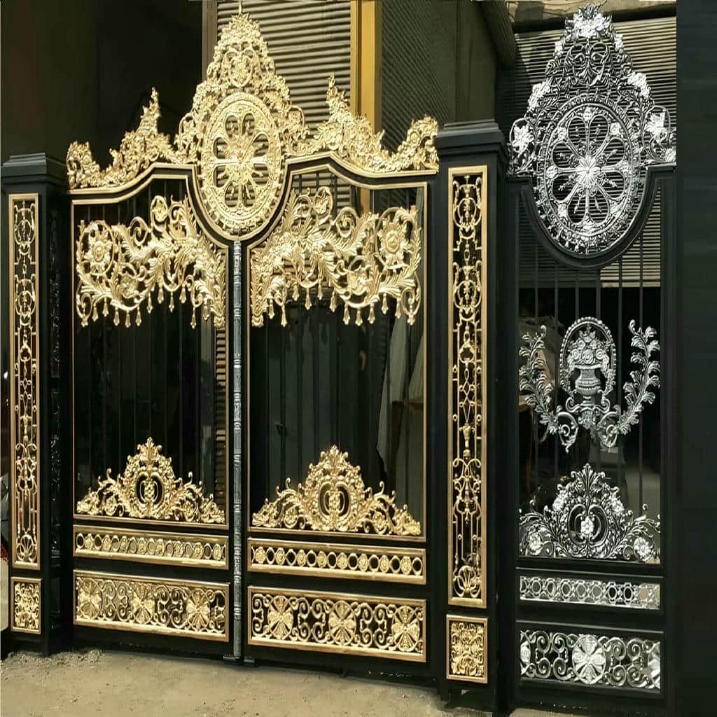 قیمت درب حیاط CNC پنل مشبک با ورق فلزی