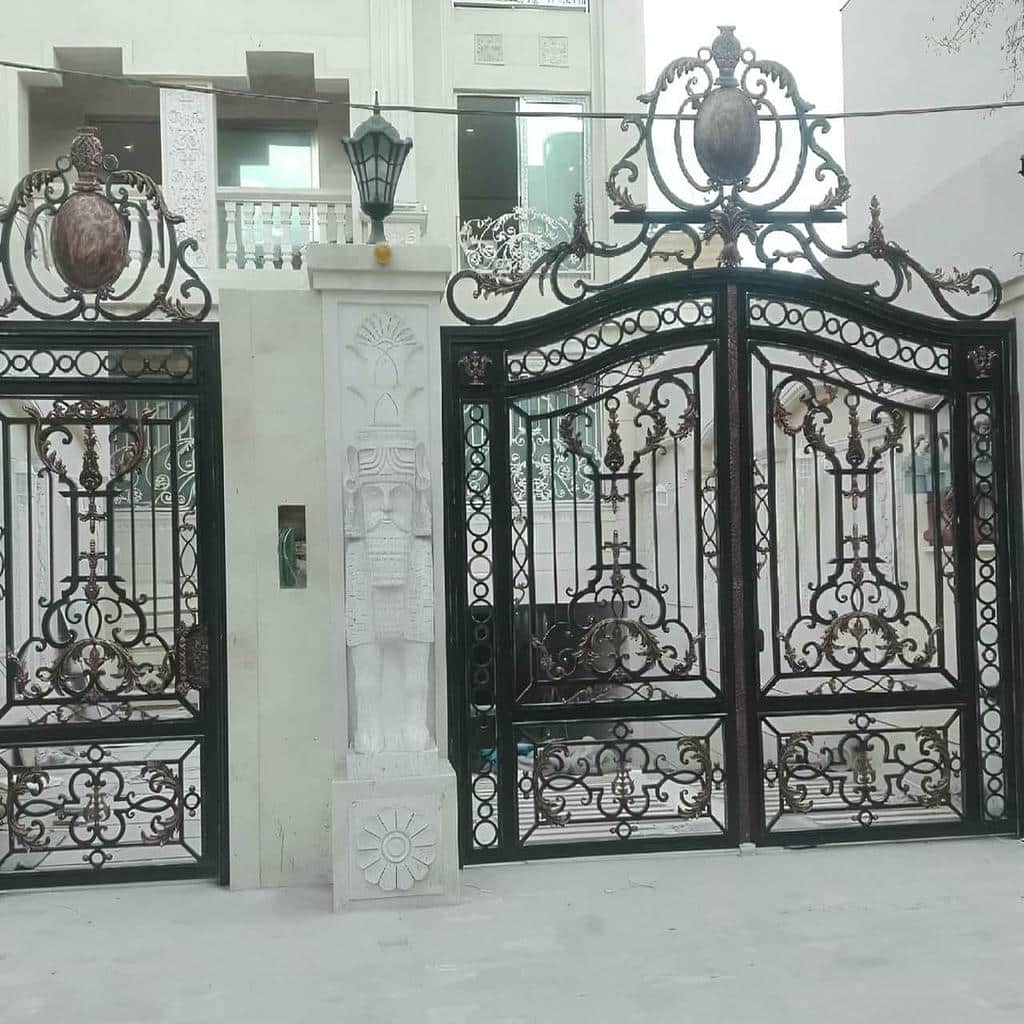 درب ورق پانچ با الگوی لوزی