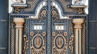 14 طرح درب پارکینگ ریلی ریل زمینی