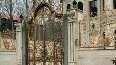 14 طرح درب حیاط مشبک نورگیر