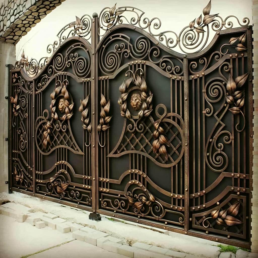 خرید درب حیاط کشویی ریل زمینی با مشاوره