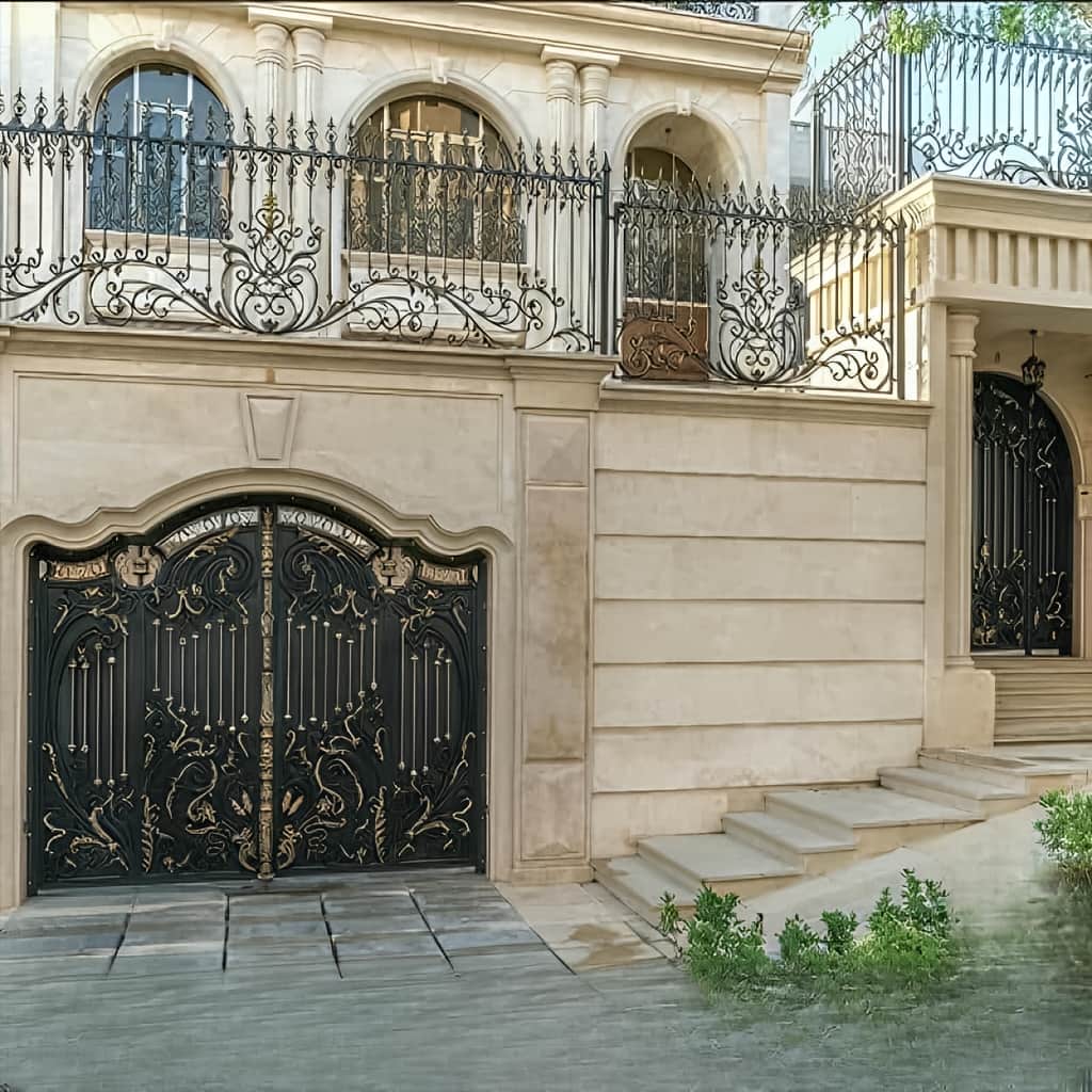 سفارش درب حیاط CNC پنل مشبک با طرح اختصاصی