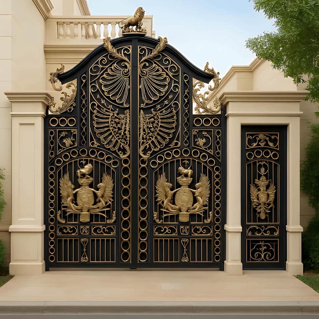 ساخت درب طرح چوب ورودی با شاسی تقویت شده