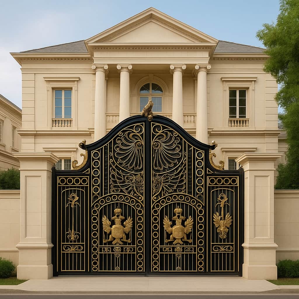 سفارش درب حیاط پانل دار با طراحی سفارشی
