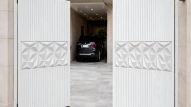 10 مدل درب حیاط پروفیلی کلاف دار