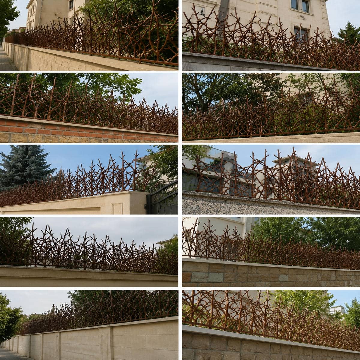مقایسه حفاظ دیوار شاخ گوزنی و سرنیزه ای