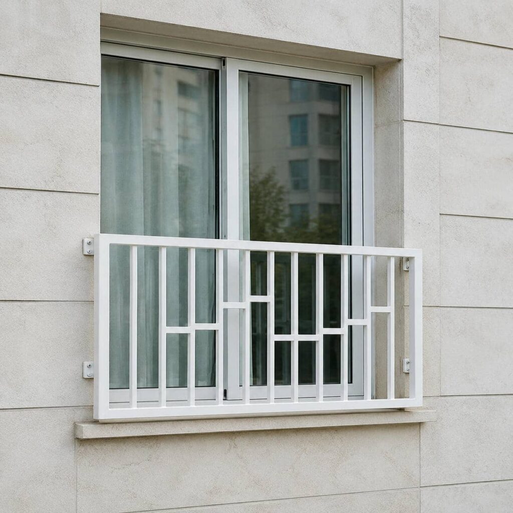 اجرای حفاظ پنجره ضد سرقت با پروفیل تقویت‌شده