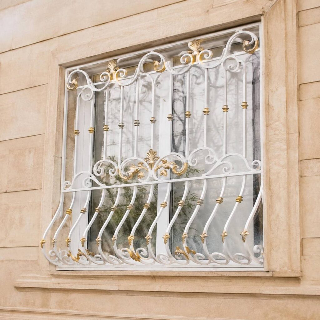 ساخت حفاظ پنجره آهنی پروفیلی مدل قوسدار