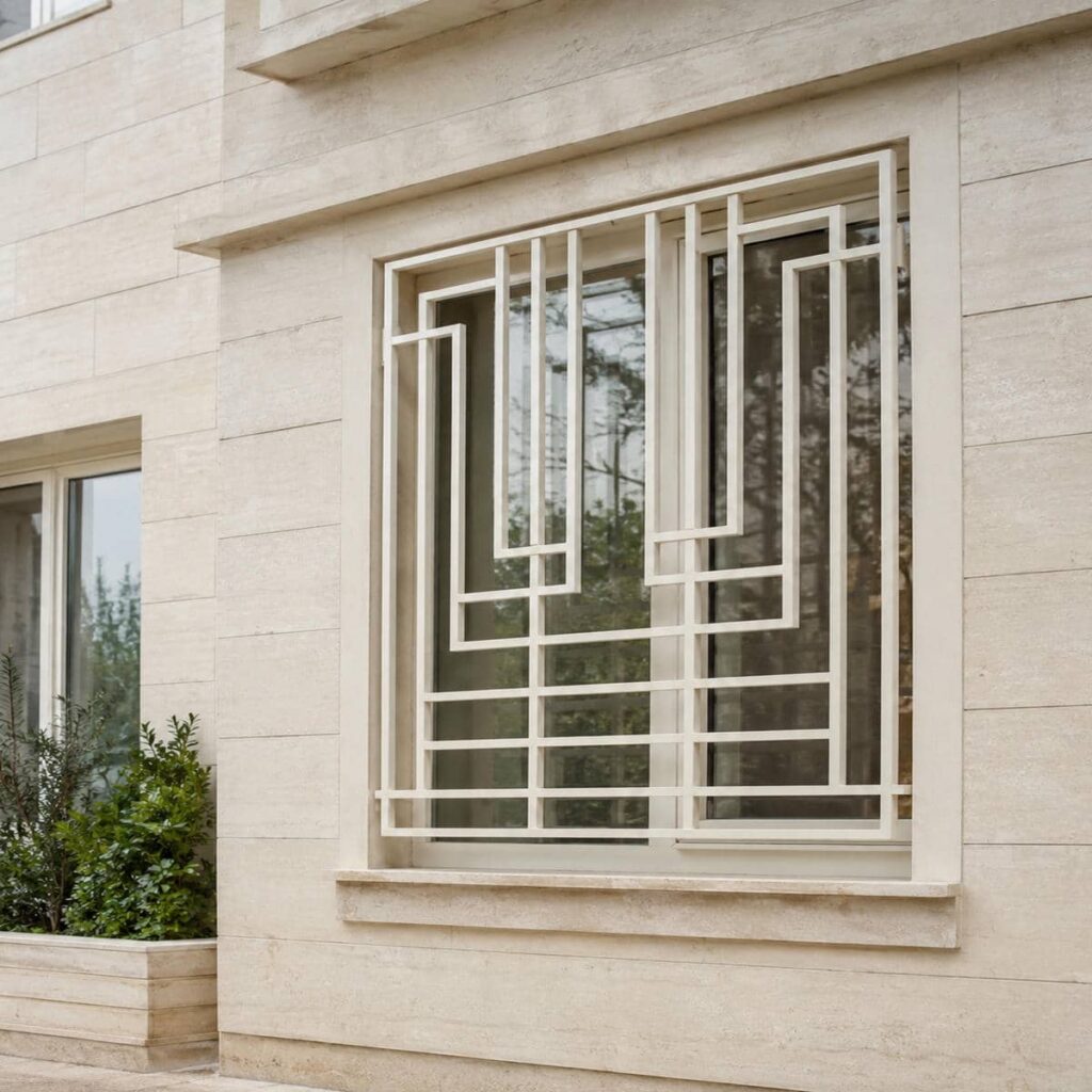 سفارش حفاظ پنجره جای گلدان دار خطی