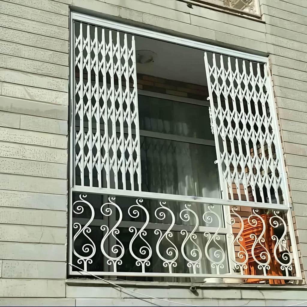 سفارش حفاظ پنجره ریلی بازشو دولنگه
