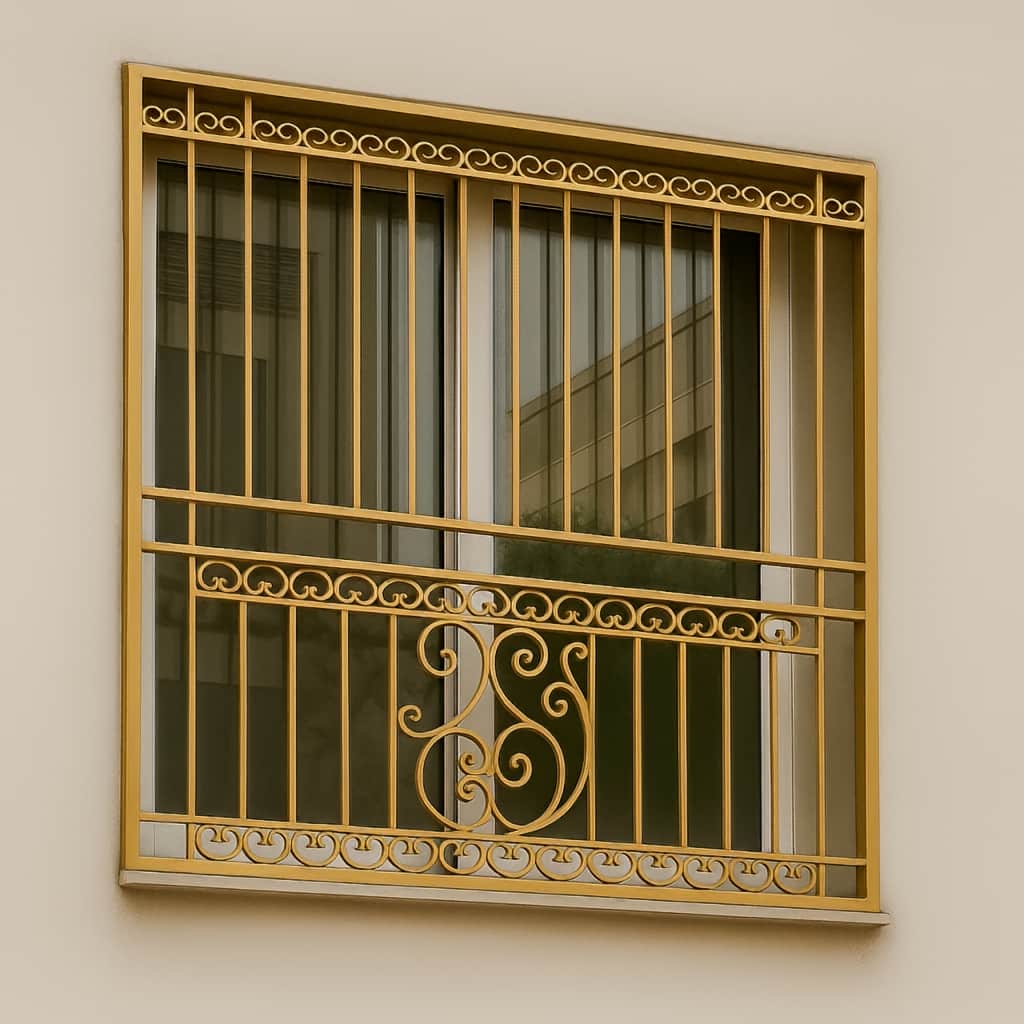 نرده پنجره آهنی کلاسیک