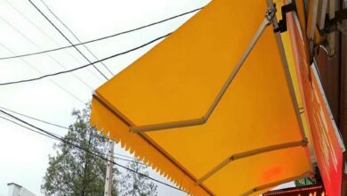 سایبان ضد آب پوشش پارچه ای