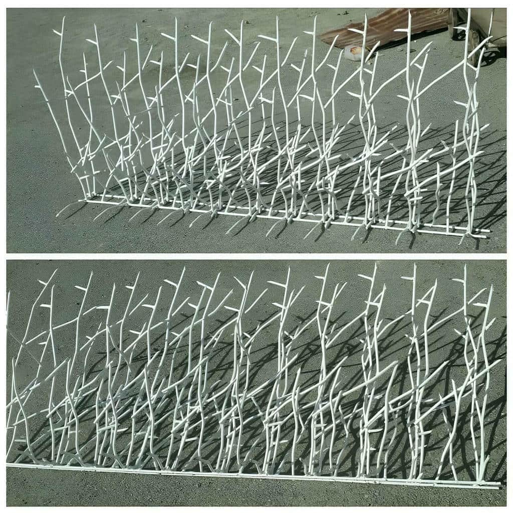 نرده حفاظ دیوار با ساختار فلزی