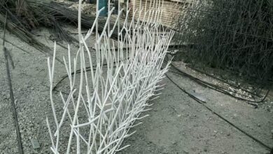 نرده روی دیوار فرفورژه کلاسیک