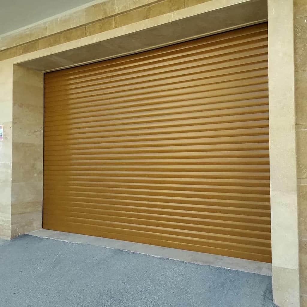 کرکره پارکینگ طراحی هماهنگ نما