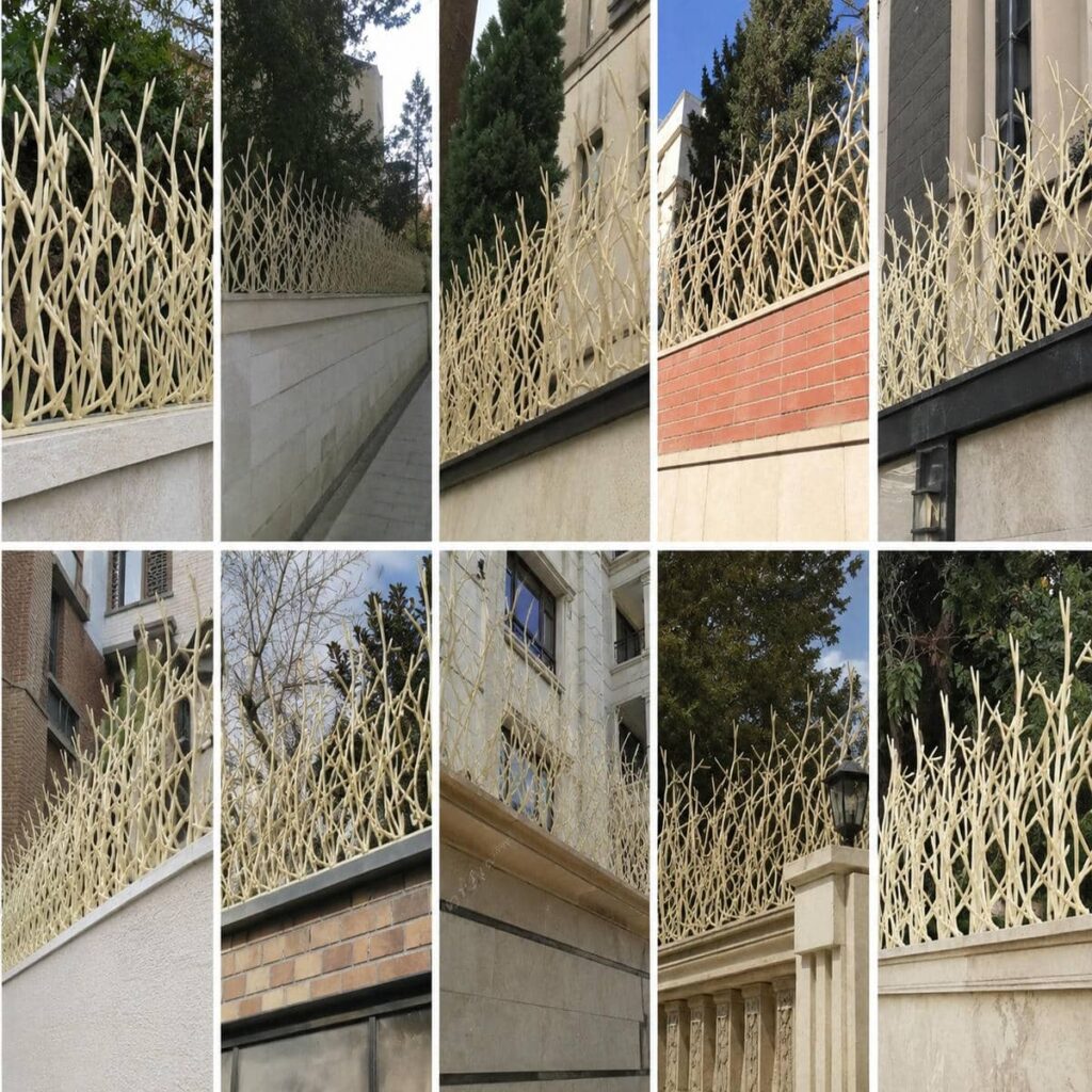 حفاظ روی دیوار محوطه