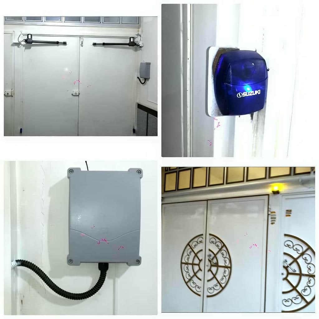 جک درب پارکینگ خاکستری کنار ورودی مینیمال استان خوزستان