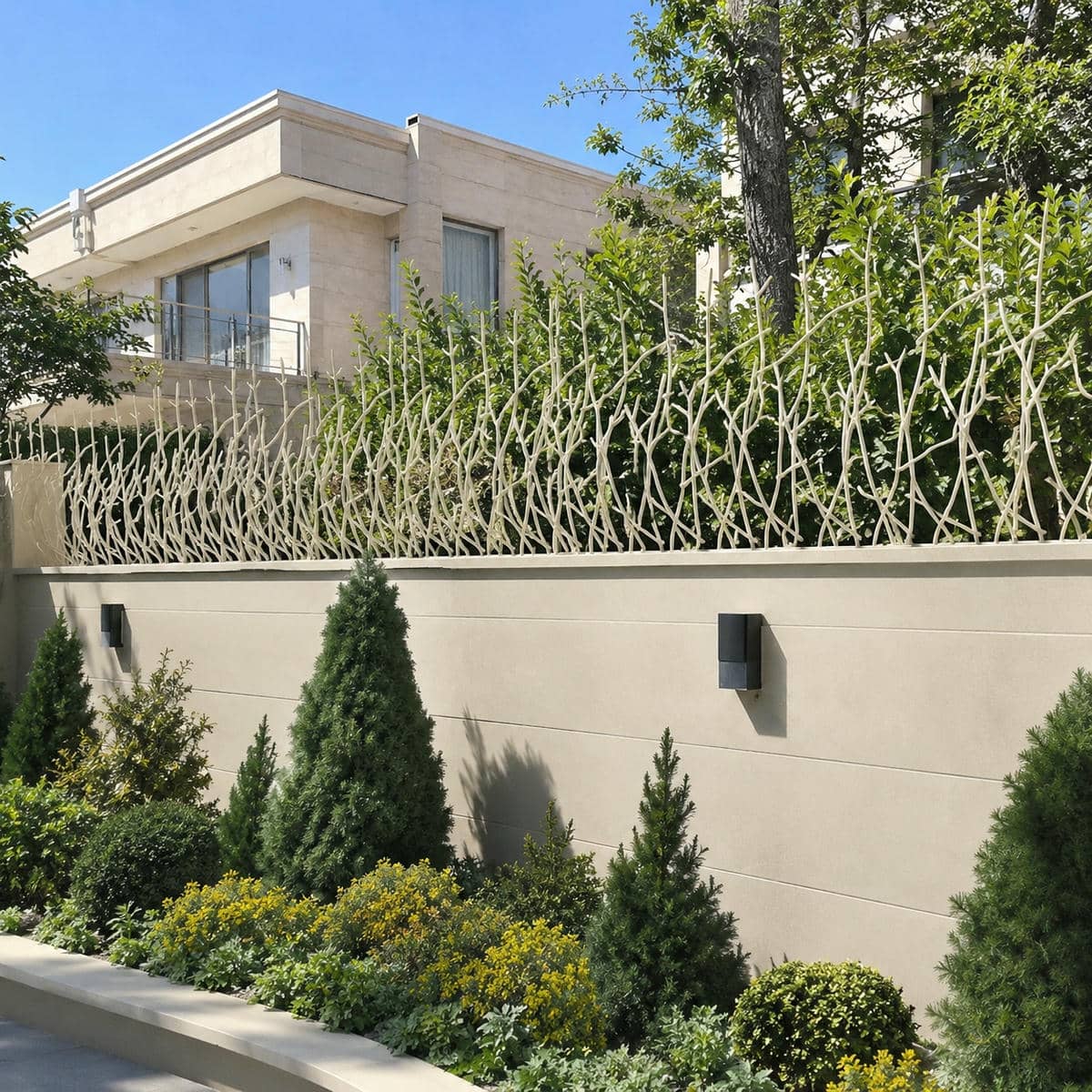 حفاظ دیوار شاخ گوزنی مشکی روی ورودی استان خوزستان