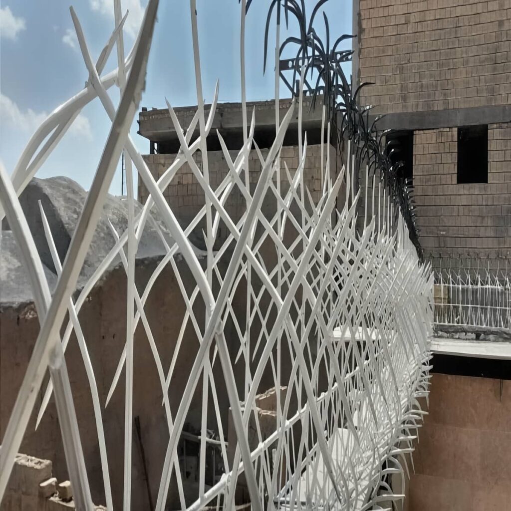 حفاظ دیوار مشکی با پوشش ضد خوردگی