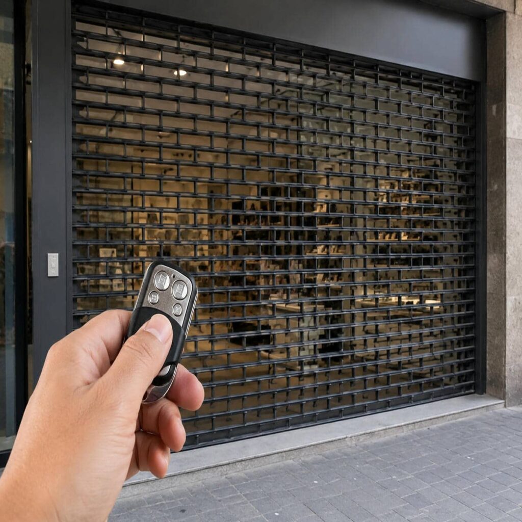 ریموت مشکی کنترل دسترسی در دست ساکن