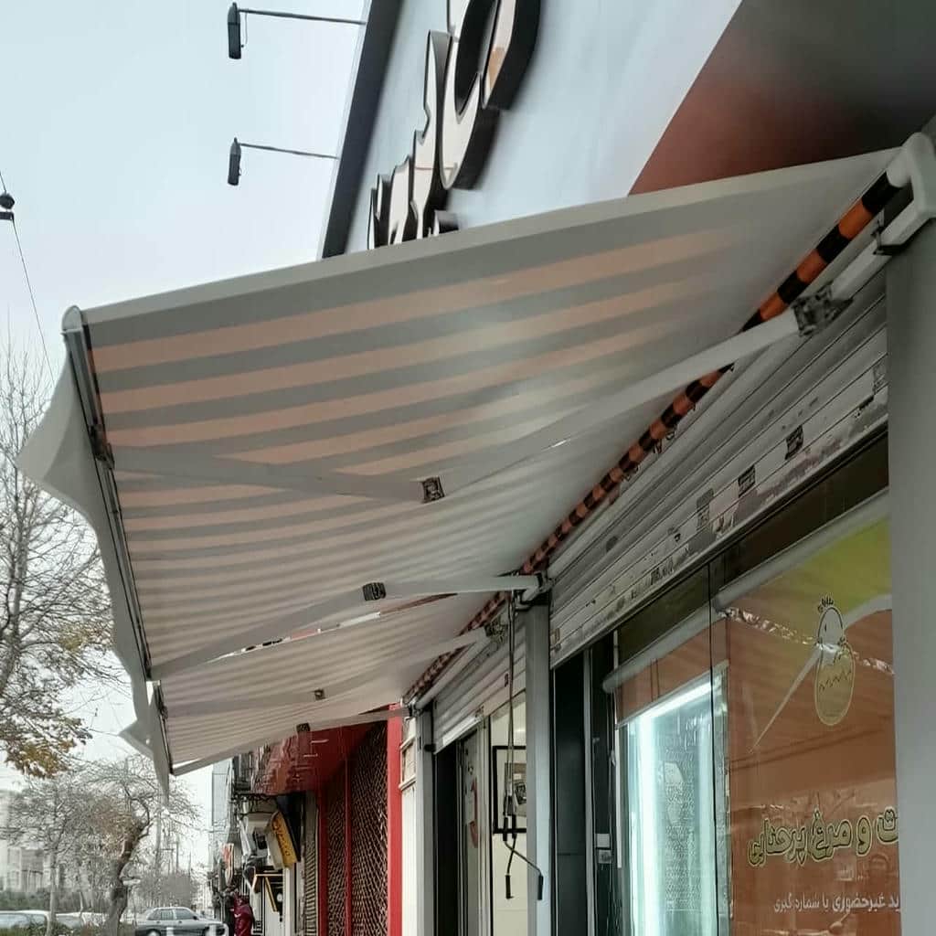 سایبان برقی کرم کنار دوربین سردر بجنورد