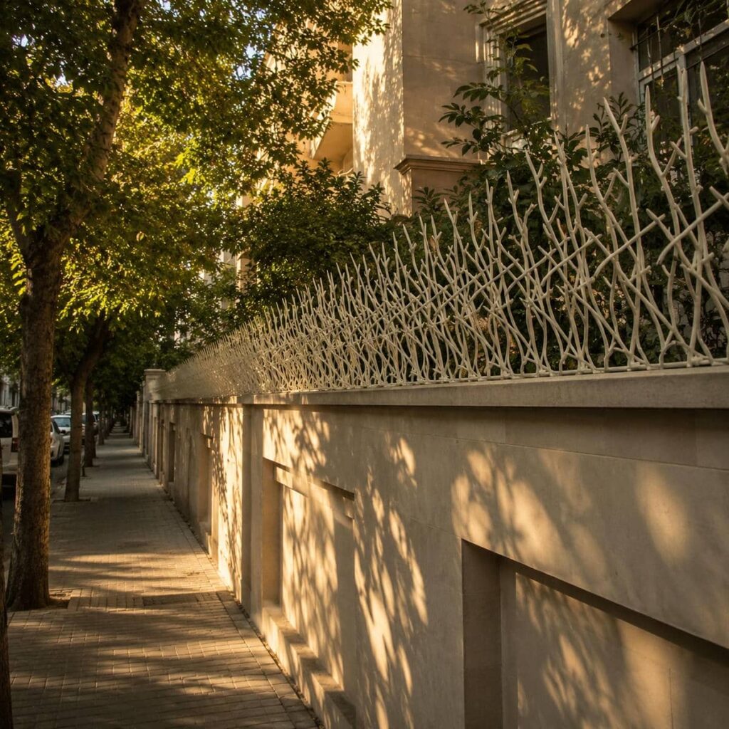 نمای نزدیک رنگ مات قطعات سرنیزه‌ای